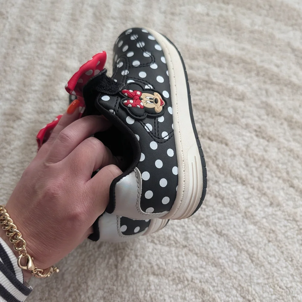 Polka Dot Kids Shoes with Red Bow